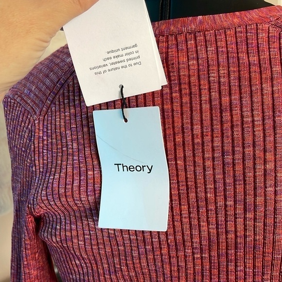 Theory viscose ( cardigan ) sweater this could be used as a sexy dress top too - Picture 6 of 12